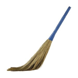 X Three Grass Broom With Stick Assorted