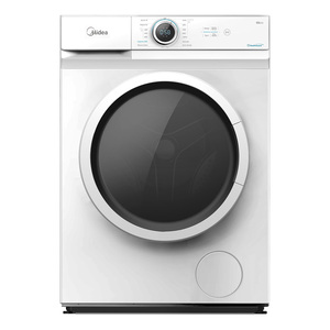 Midea Front Load Washing Machine with BLDC Inverter Motor, 8 kg, 1400 RPM, White, MF100W80BWGCC