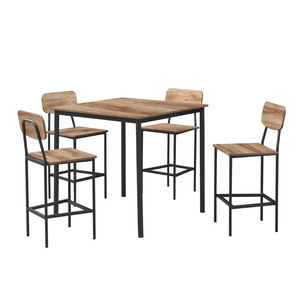 Maple Leaf Wooden Square  Dining Table + 4Chair FG-2000A
