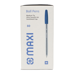 Maxi Ball Pen Blue 50pcs MX-LV50