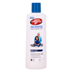 Lifebuoy Anti Bacterial Body Wash with Activ Silver Formula, Mild Care, 250 ml