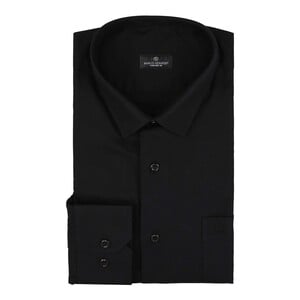 Marco Donateli Men's Formal Shirt Solid Black, 39