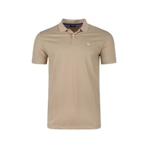 Allen Solly Mens Half Sleeve Polo T-Shirt, ASKPMRGFK86486, Light Brown, XXL