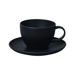 Qualitier Cup and Saucer, Black, 200cc, 5611A