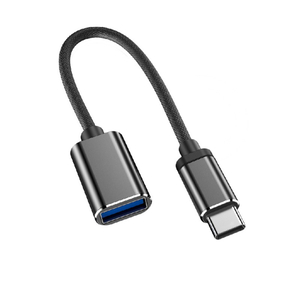 Trands Type-C OTG USB 3.0 Adapter, Black, TR-CA335
