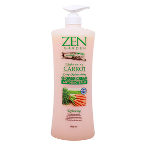 Zen Garden Lightening Carrot Anti-Bacterial Shower Cream, 1Litre