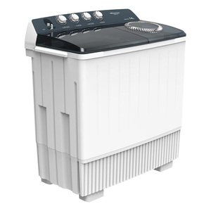Hisense Twin Tub Semi-Automatic Washing Machine, 14 Kg Washing Capacity, White, WSBE141