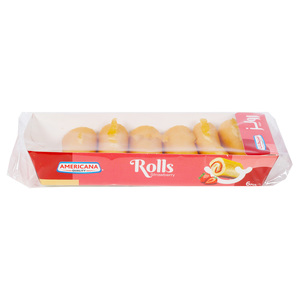 Buy Americana Mini Roll Strawberry Cake 6 pcs 120 g Online at Best Price | Cakes & Pies | Lulu KSA in UAE