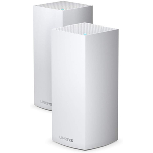 Linksys AX10600 Velop AX Whole Home WiFi Router and Extender, 5.3 Gbps, 6000 sq ft Range, 2 Pcs, MX106004