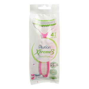 Buy Schick Xtreme 3 Disposable Razor Women 4 pcs Online at Best Price | Ladies Shavers | Lulu KSA in Kuwait