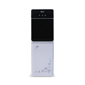 Ikon Water Dispenser with Refrigerator, White/Black, IKDY-1723