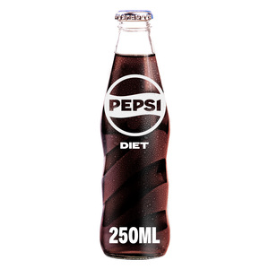 Buy Pepsi Diet Glass Bottles Cola Beverage 6 x 250 ml Online at Best Price | Cola Bottle | Lulu KSA in Saudi Arabia