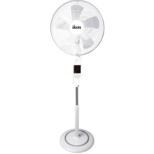 Ikon Stand Fan With Remote, White, IK-TS68R