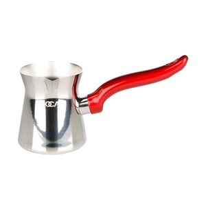 Doca Stainless Steel Coffee Warmer With Red Handle, 420 ml
