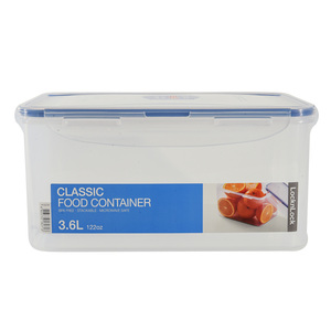 Lock & Lock Rectangular Food Container, 3.6 L, Clear, HPL827M
