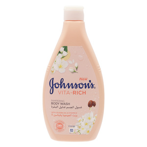 Johnson's Vita-Rich Pampering Body Wash With Jojoba Oil & Vitamin E 400 ml