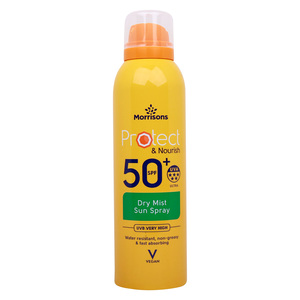 Morrisons Dry Mist Sun Spray, SP50+, 200 ml