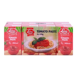 اشتري قم بشراء لونا معجون طماطم 8 × 135 جم Online at Best Price من الموقع - من لولو هايبر ماركت Cand Tomatoes&Puree في السعودية