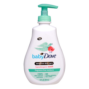 Dove Baby Fragrance Free Moisture Hypoallergenic Wash 384 ml