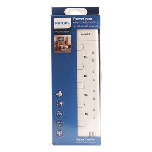 Philips Extension 4 Way SPN2944WA 2 Meter With 2 USB