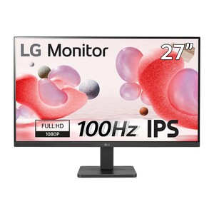 LG LED Monitor 27MR400-B, 27 Inch, Full HD 1080p, 100Hz, 5ms GtG, IPS Panel, AMD FreeSync, Smart Energy Saving, Anti-Glare, HDMI, Matte Black