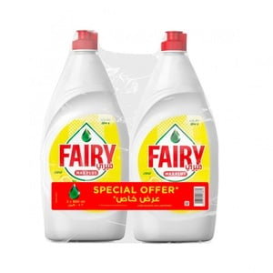 Fairy Max Plus Dishwashing Liquid Lemon 2 x 800 ml