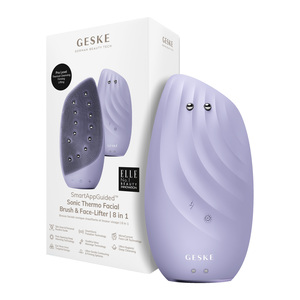 Geske 8 in 1 Sonic Thermo Facial Brush & Face Lifter, Purple, GK000006PL01