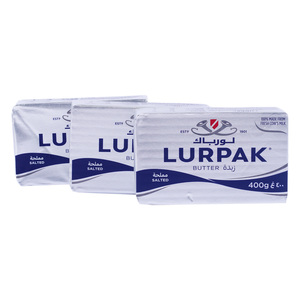 Lurpak Salted Butter Value Pack 3 x 400 g