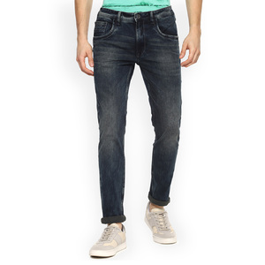 Van Heusen Men's Mid Rise Skinny Fit Denim Casual Jeans VXDNCRKF383350, 38