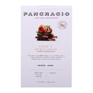 Pancracio Coffee and Hazelnuts Dark Chocolate 100 g