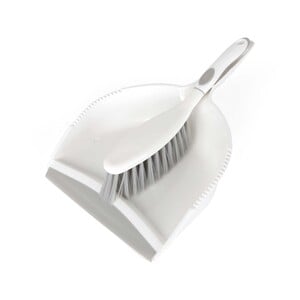 Smart Klean Dust Pan With Brush, White, 3359