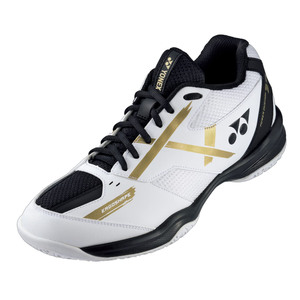 Yonex Mens Badminton Shoes, SHB39WEX, White/Gold, 45