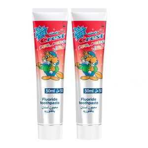 Crest For Kids Fluoride Toothpaste Value Pack 2 x 50 ml