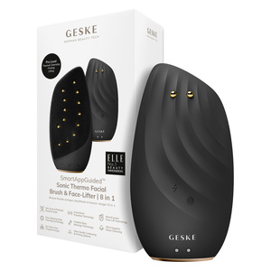 Geske 8 in 1 Sonic Thermo Facial Brush & Face Lifter, Gray, GK000006GY01