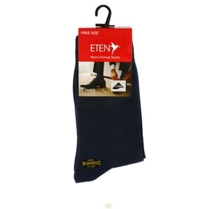 Eten Mens Formal Socks, 2 Pair Pack, Navy, ETS-1071N