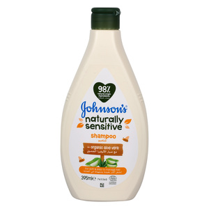 Johnson's Naturally Sensitive Organic Aloe Vera Baby Shampoo 395 ml