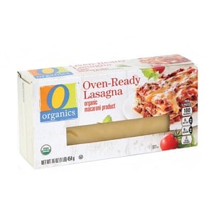 Organics Oven Ready Lasagna Macaroni 454 g