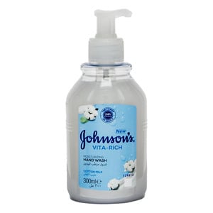 Johnson's Vita-Rich Cotton Milk Moisturizing Hand Wash 300 ml