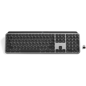 Logitech MX Keys Advanced Wireless Illuminated Keyboard, Arabic Layout, Graphite