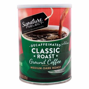 اشتري قم بشراء Signature Select Decaffeinated Classic Roast Coffee Medium Dark 320 g Online at Best Price من الموقع - من لولو هايبر ماركت Coffee في الكويت