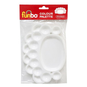 Funbo Plastic Coloring Oval Paint Pallet, 21 x 14 inch, PLT-O21