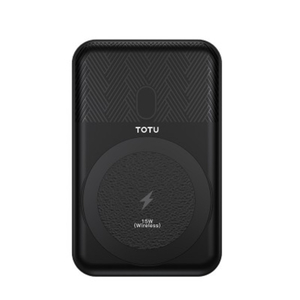 Totu Wireless Power Bank 10000 mAh, Black, CPBW-07