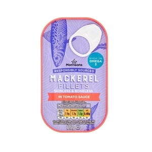 اشتري قم بشراء Morrisons Mackerel Fillets in Tomato Sauce 125 g Online at Best Price من الموقع - من لولو هايبر ماركت Canned Mackerel في الكويت