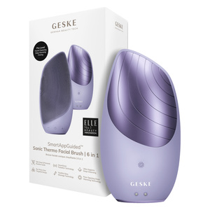 Geske 6 in 1 Sonic Thermo Facial Brush, Purple, GK000007PL01