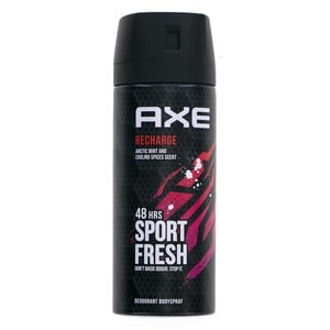 Axe Recharge Arctic Mint & Cooling Spices Scent Deodorant Body Spray For Men, 150 ml