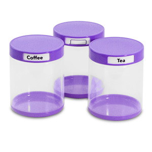 Bee Orbit Canister, 3 pcs, Assorted Colors, 404-2/3A