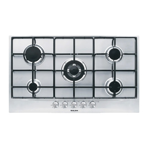 Glemgas Built In Cooking Hob, 5 Gas Burners, 90 cm, Stainless Steel, GT955IX