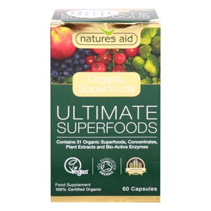 Natures Aid Organic Ultimate Superfoods, 60 pcs