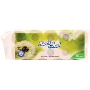 Soft N Cool Toilet Roll 2ply 10 x 400 Sheets