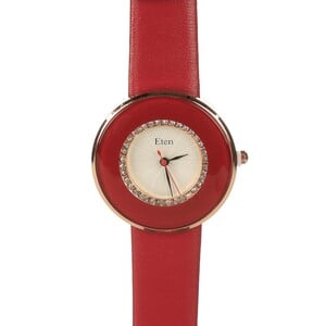 إيتن ساعة نسائية عصرية ، FW22-41 ، أحمر